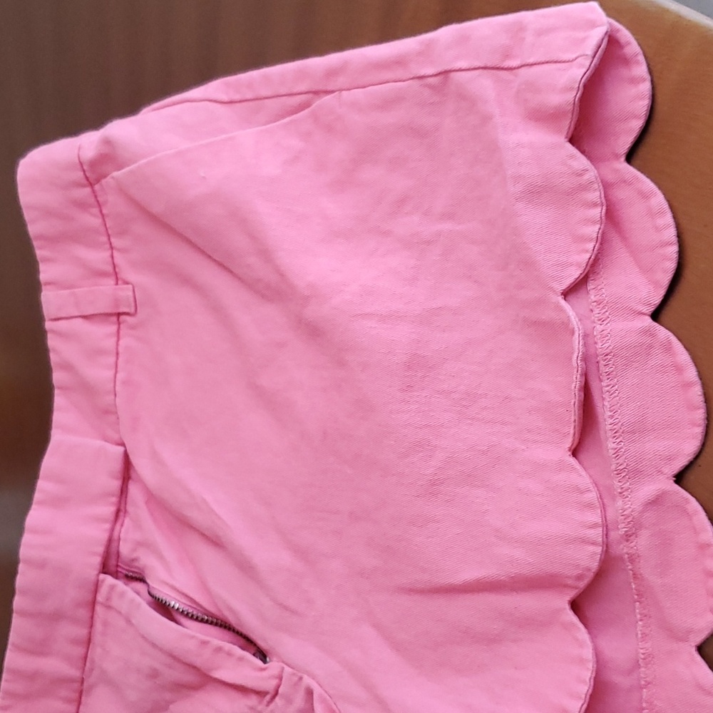 J Crew Pink shorts size 12  cute style very pretty colour  pink hibiscus 🌺 - Picture 2 of 8